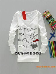 時尚精品手工鉤繡長袖女T 可愛卡通圖案引爆市場，解析生產與價格